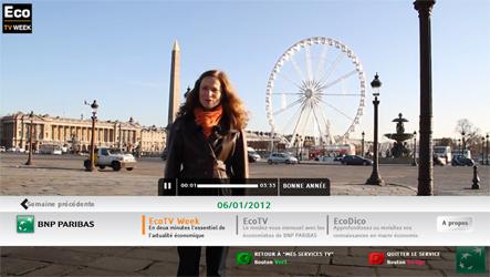 EcoTV sur télé connectée