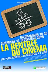Affiche Rentrée du cinéma