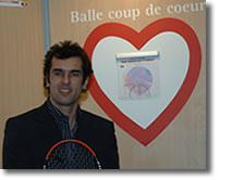 Cédric Pioline, Président du Jury, et la balle coup de coeur